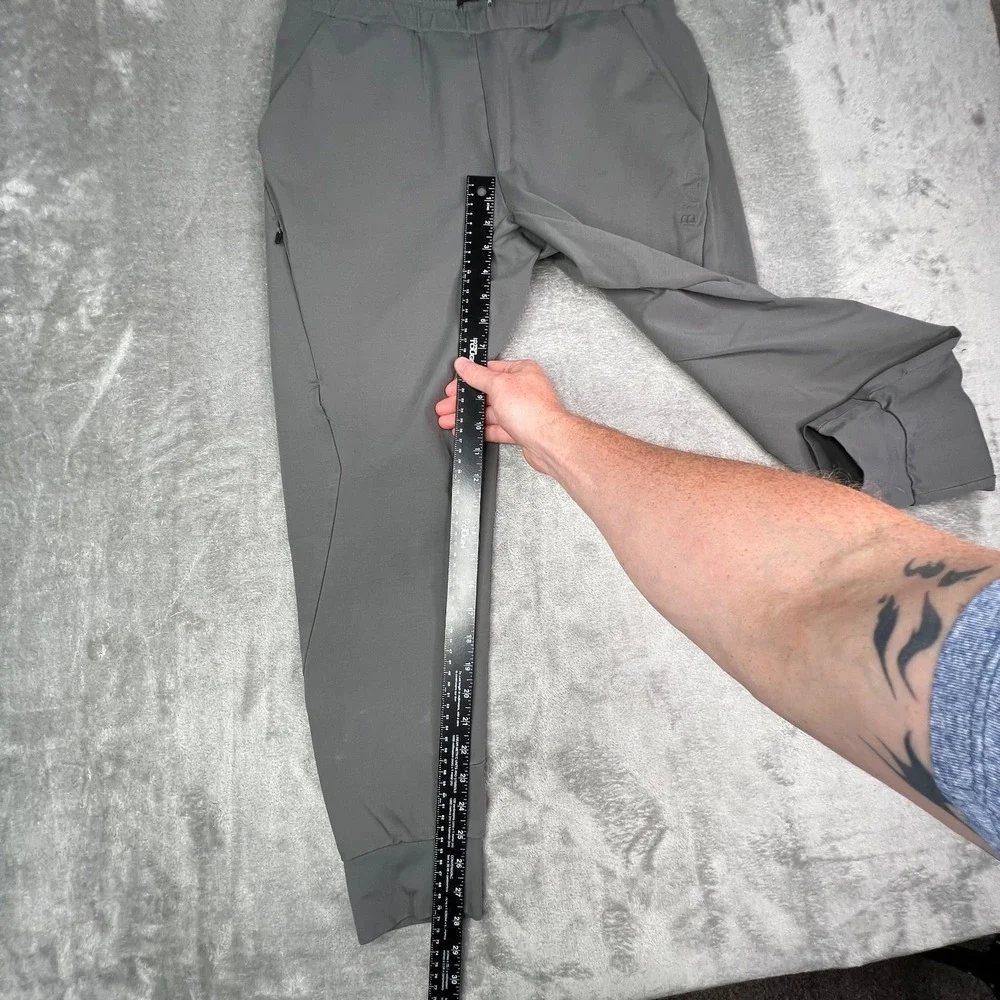 BYLT Active Jogger Pants Mens Medium Gray‎ Elastic Waist Drawstring Athleisure